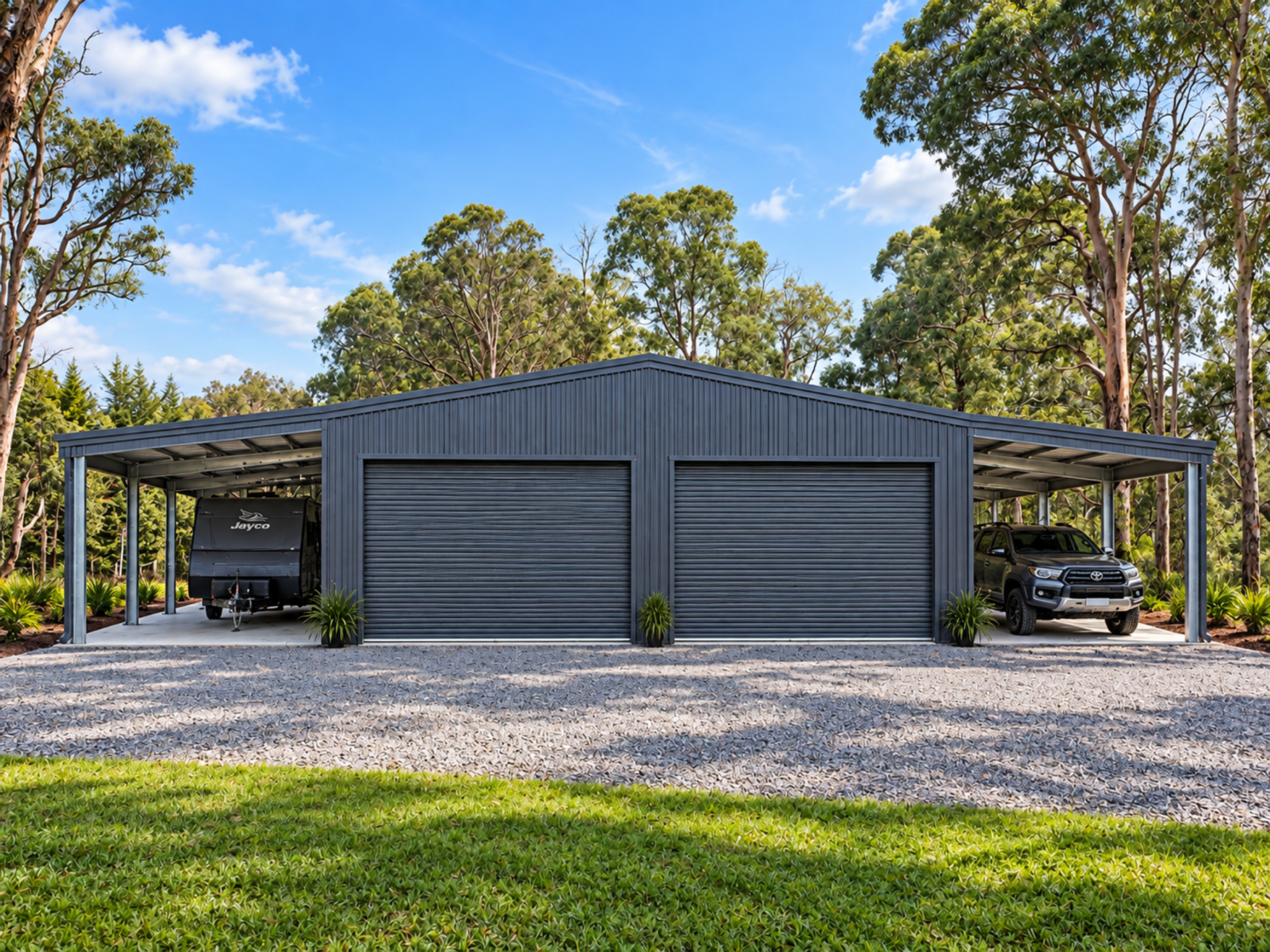 10 x 10m shed kits 100m2