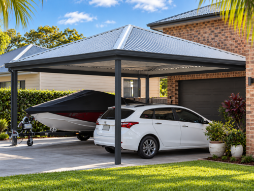 6x6 hip roof carport