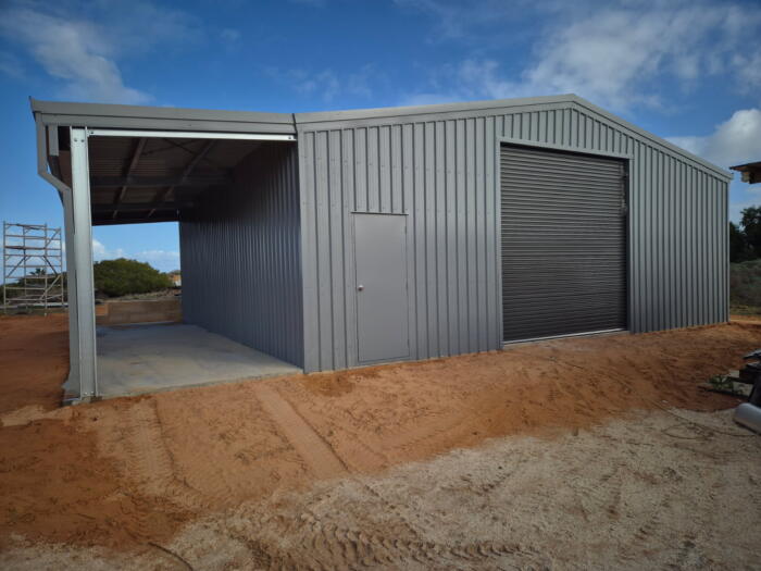 10x10 Shed with 1 Roller Door and 1 x PA Door