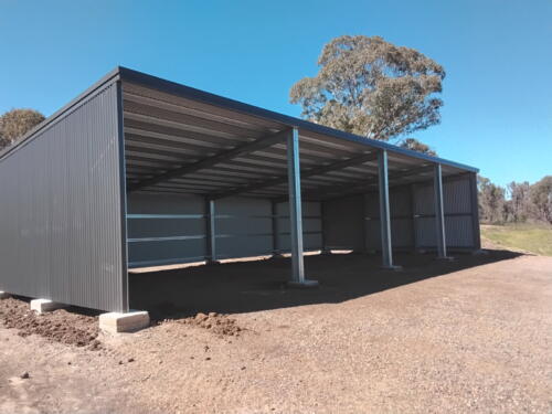 Large 8x16 Open Front Farm Shed