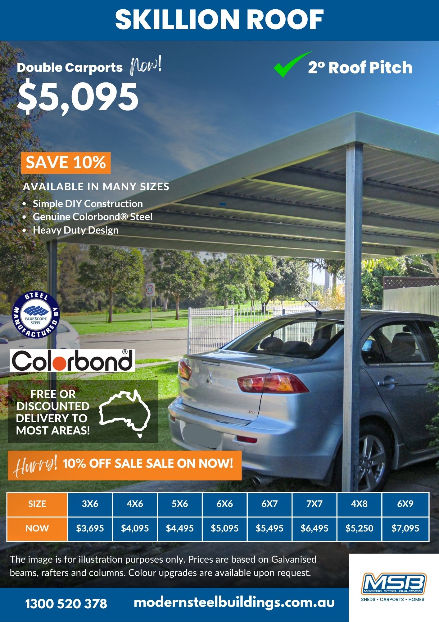 Skillion Carports Prices