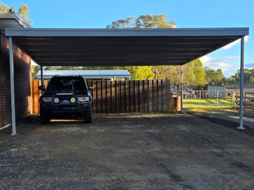7x7m Skillion Carport
