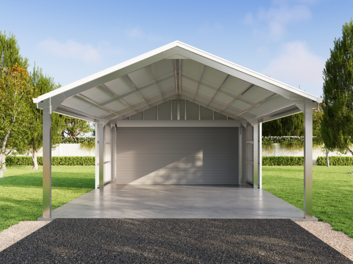 Carports With Roller Doors | Modern Steel Buildings (MSB)