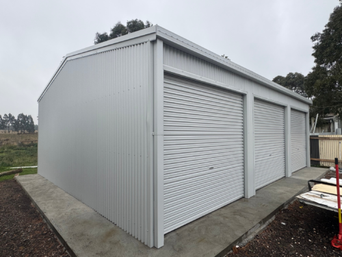 3 bay shed kit. 7m x 9m