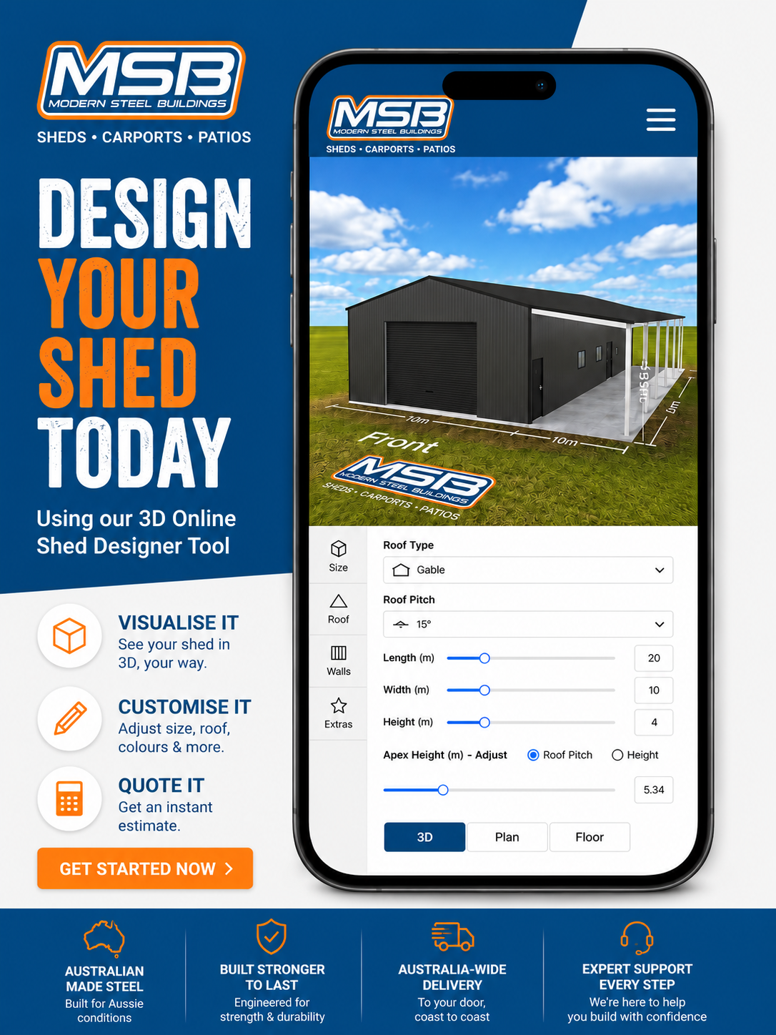 Try the MSB Sheds Online 3D Shed Designer Tool Try the MSB Sheds Online 3D Shed Designer Tool