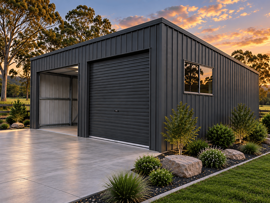 SKILLION SHED 2 BAY GARAGE SKILLION SHED 2 BAY GARAGE