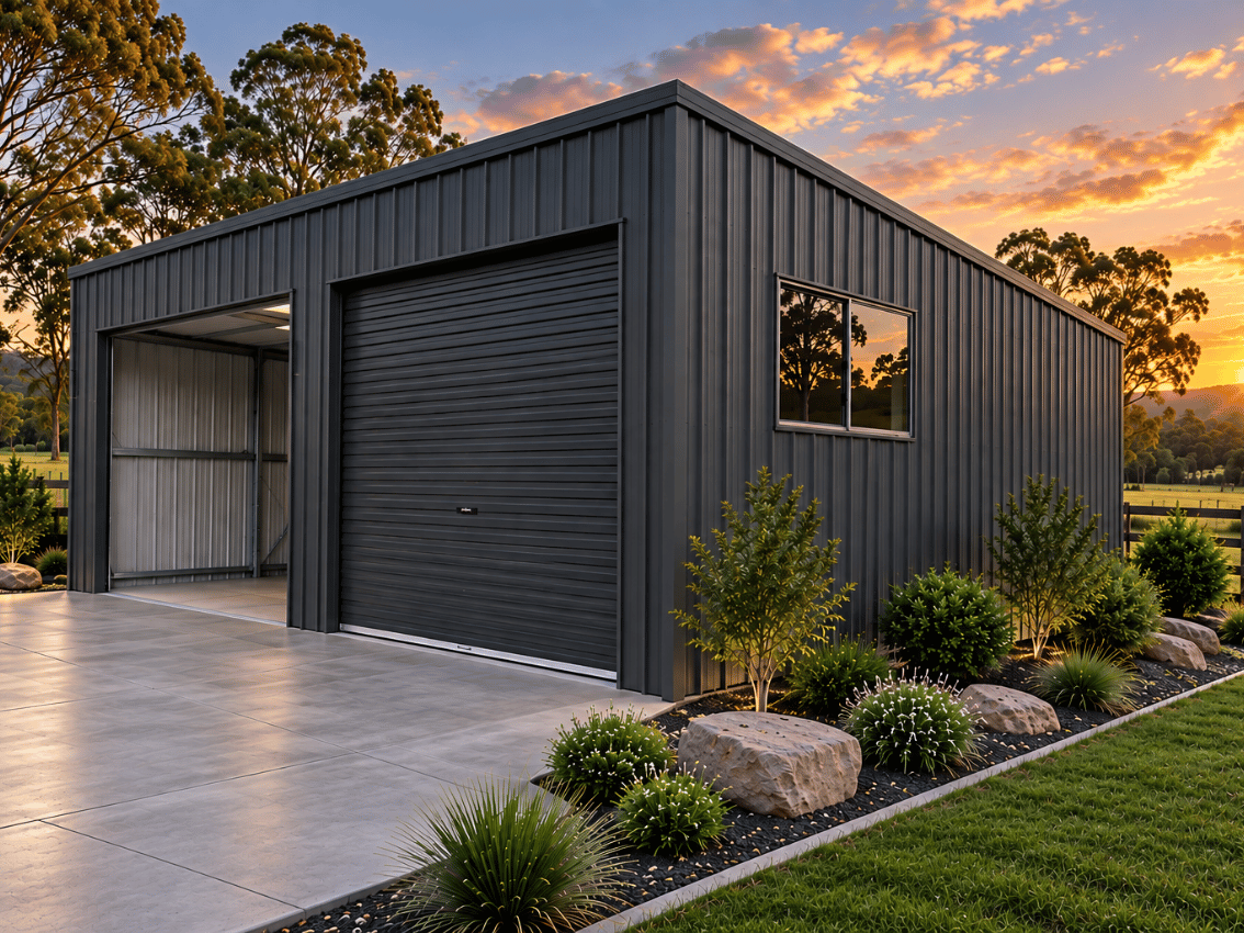 6m x 6m Skillion Roof Garage Shed Kit